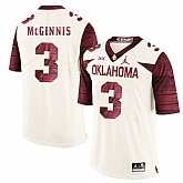 Oklahoma Sooners 3 Connor McGinnis White 47 Game Winning Streak College Football Jersey Dzhi,baseball caps,new era cap wholesale,wholesale hats